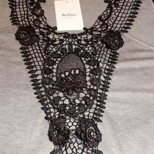 Gray and black lace Tank top